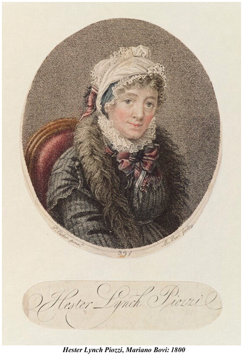 Hester Piozzi 1800